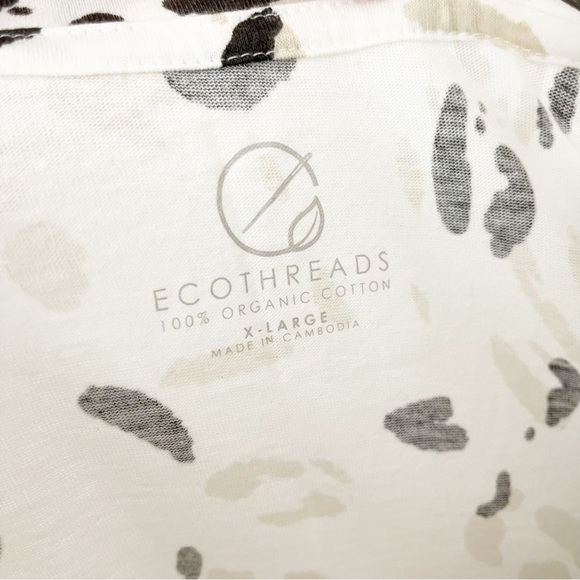 Eco Threads Organic Cotton Animal Print Top Size XL - Picture 4 of 5